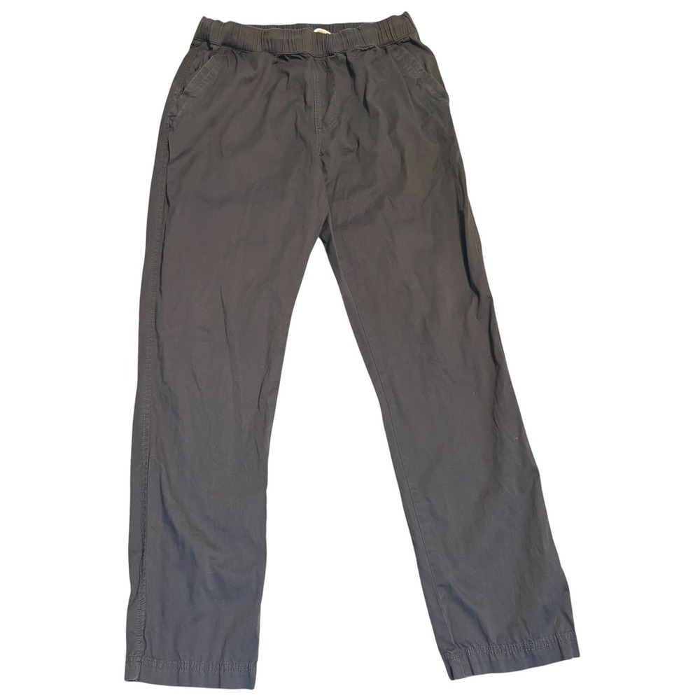 Pact Organic Cotton Blend Pants Mens Medium Charcoal Gray Drawstring Waist